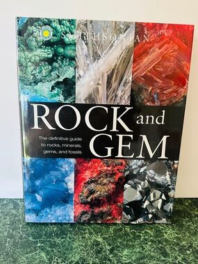 Smithsonian "Rock and Gem" Guide Hardcover Book w/Dust Jacket 359p 11”x8”